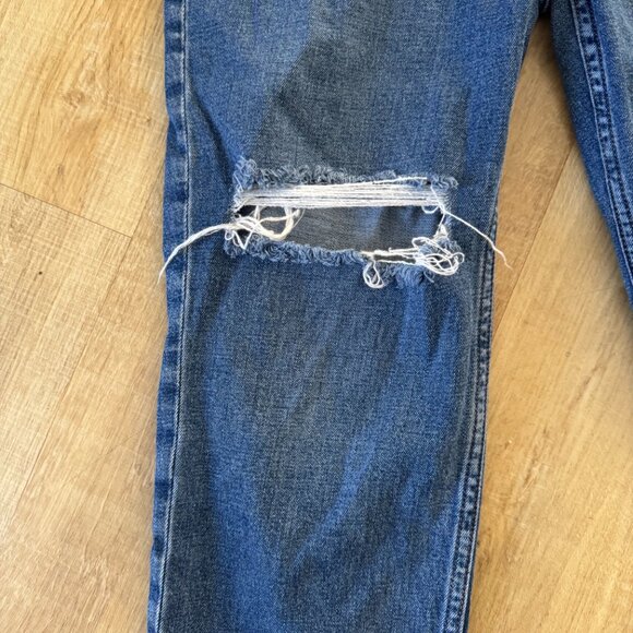 ABERCROMBIE & FITCH ANKLE STRAIGHT ULTRA HI RISE DISTRESS SZ 8/29 STRETCH - Picture 6 of 7